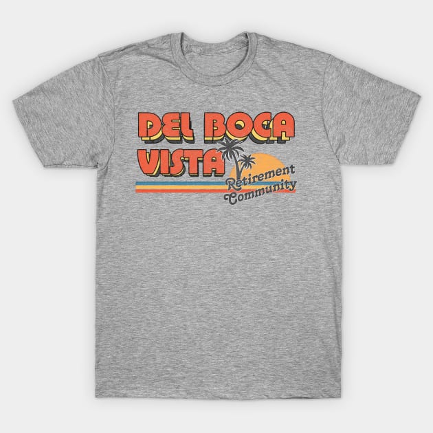 Del Boca Vista  /  Faded Style 90s Design T-Shirt by DankFutura